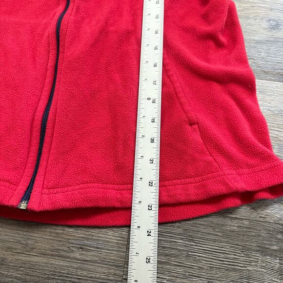 Patagonia Jacket Red Womens L Full Zip Collared Fleece Synchilla Vintage 2000s - Picture 5 of 7